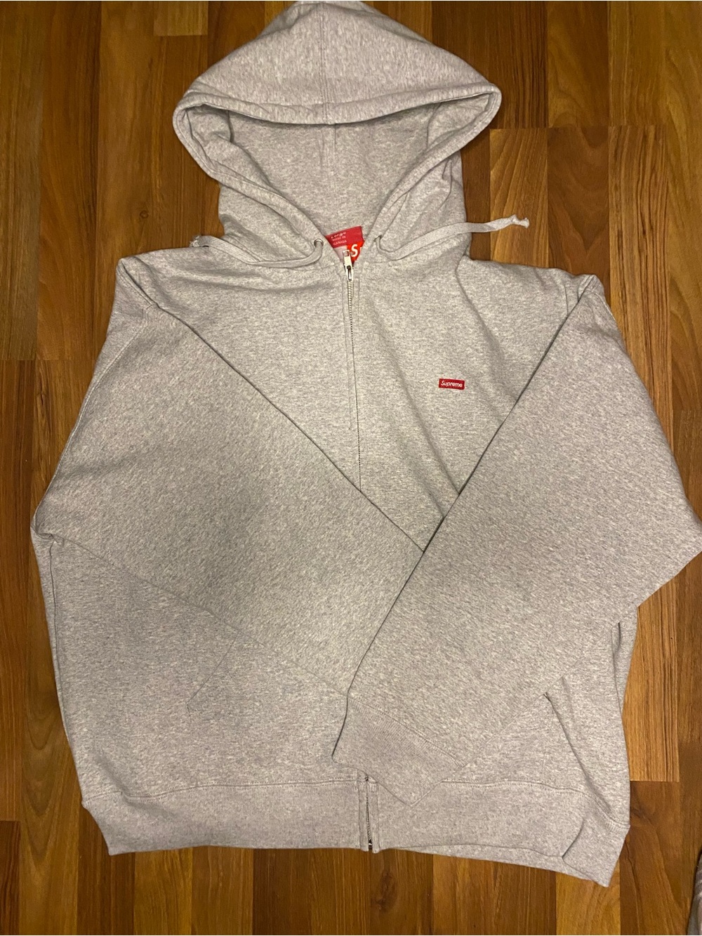 Supreme Light Gray Hoodie (NWT) large